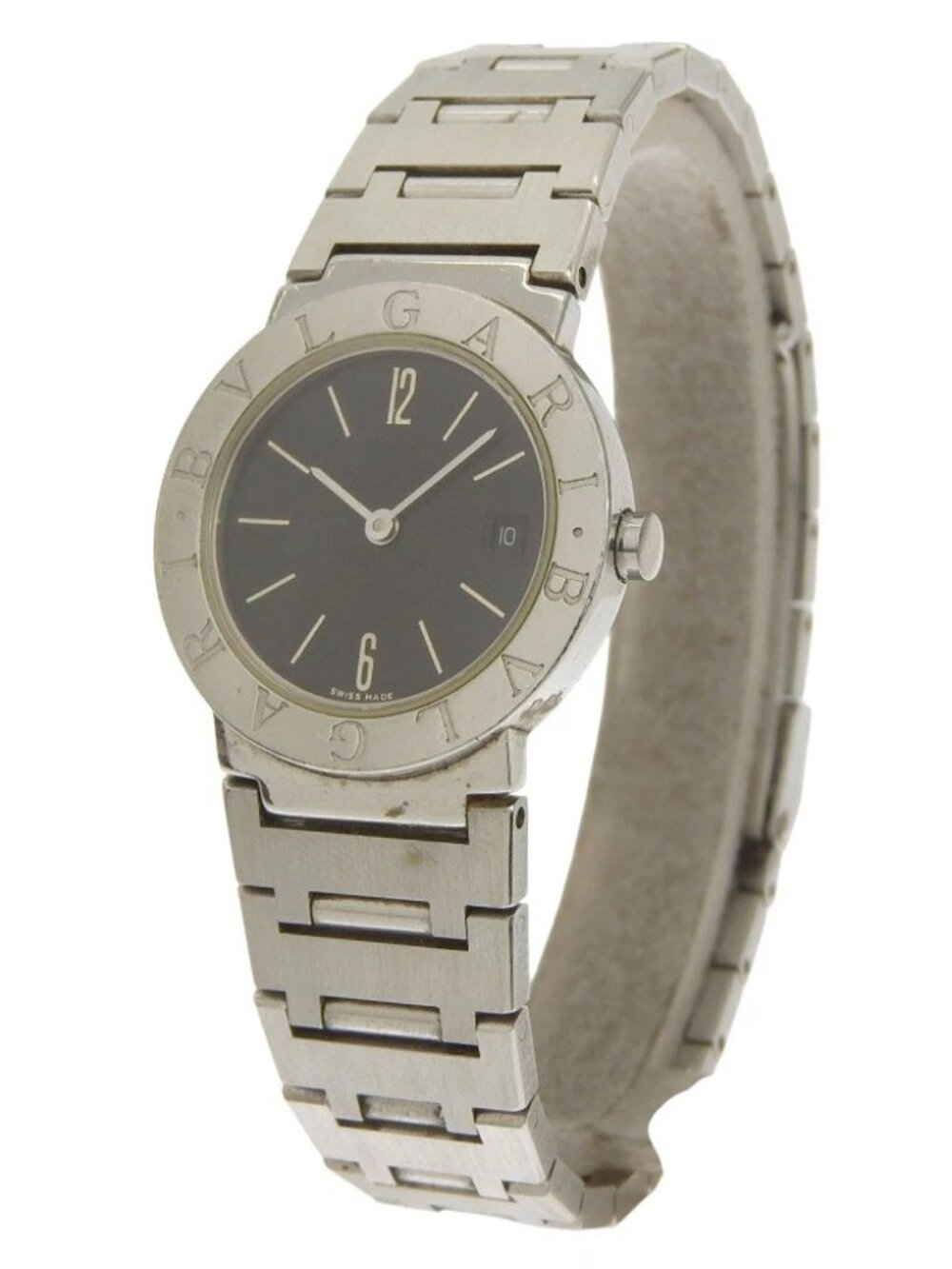 BVLGARI Bvlgari Bvlgari Watches BB26SSD blackDial Stainless Steel Quartz A...